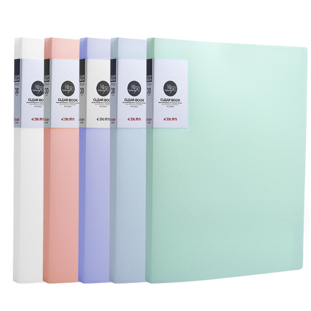 A4 30-Pages Clear Storage Book